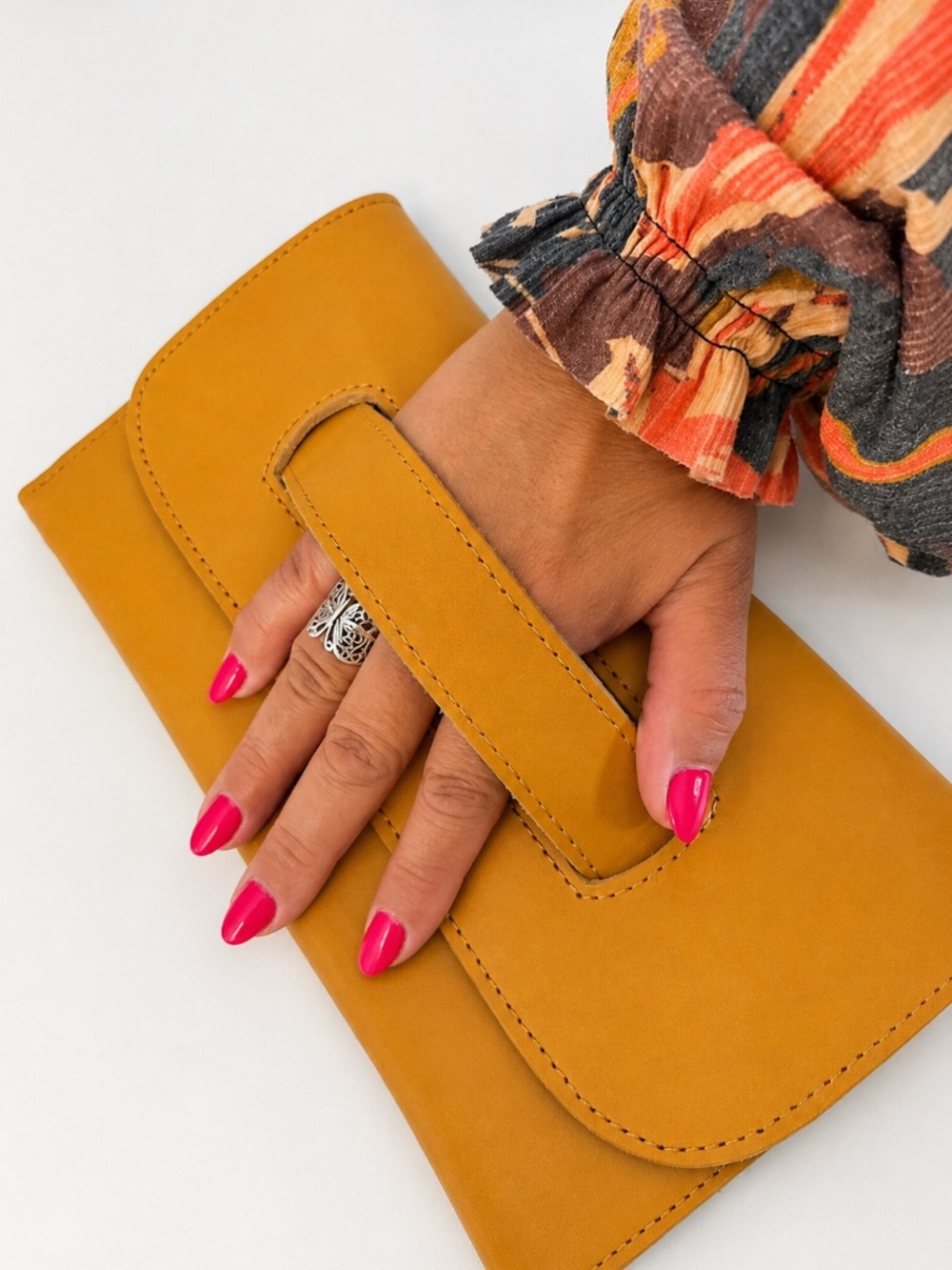 ABLE Mare Handle Clutch - Small Purse - Color Cognac  - Good Condition